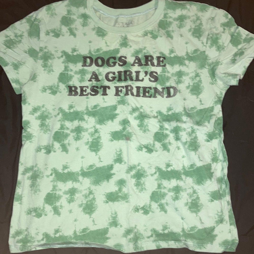 green tee shirt